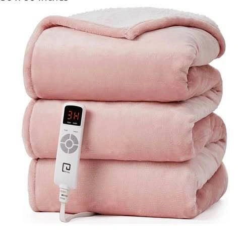 EHEYCIGA Heated Blanket 9 Heating Levels 74x84 Inches