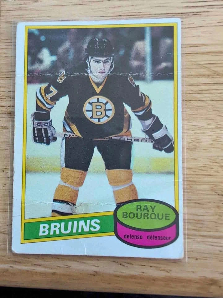 1980 O-Pee-Chee Ray Bourque Rookie Card #140 Boston Bruins