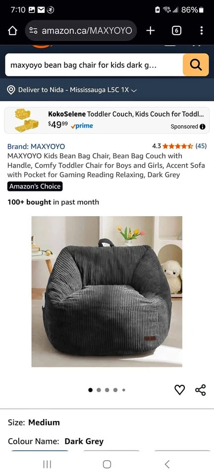 bean bag chair for kids