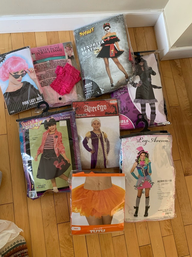 multiple Halloween costumes- $10 each