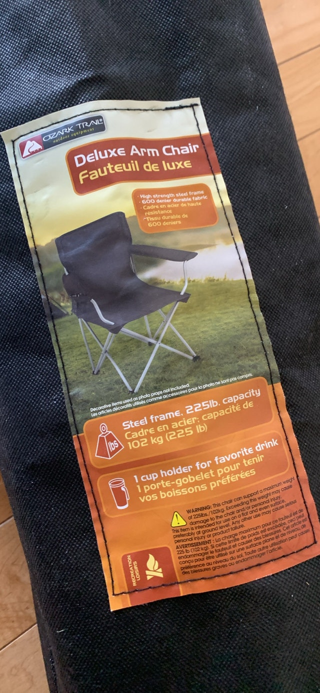 Ozark Trail Deluxe Arm Chair