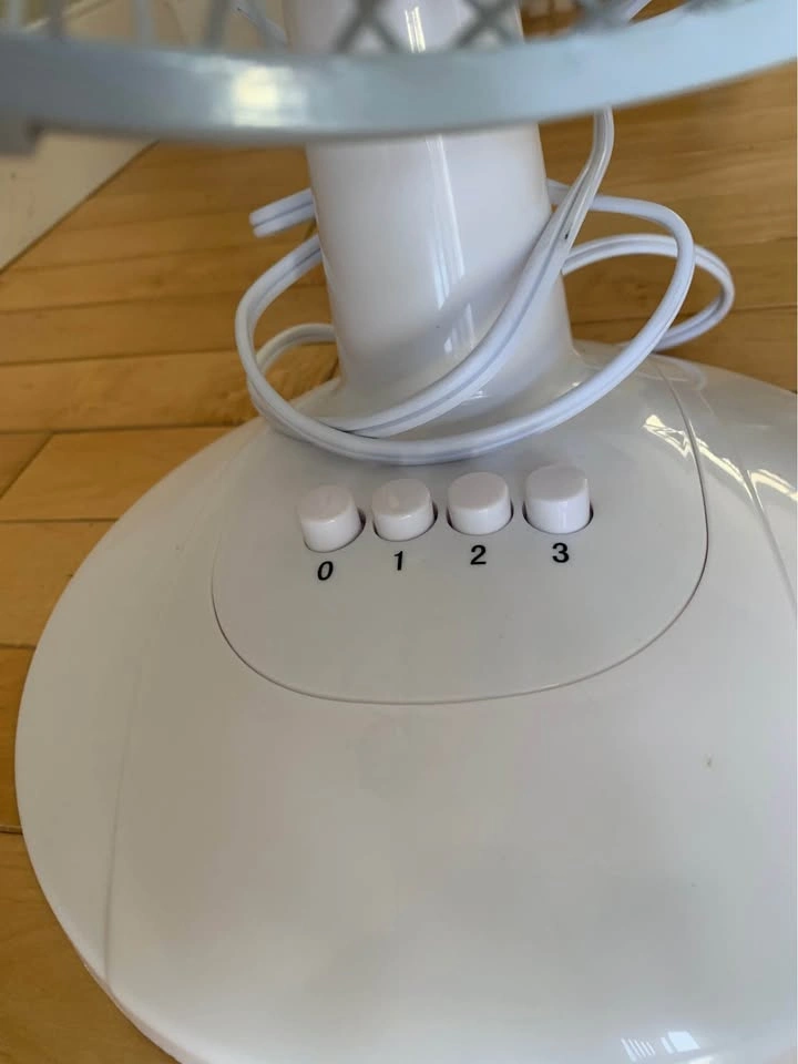 White Oscillating Table Fan - NEW - photo 2