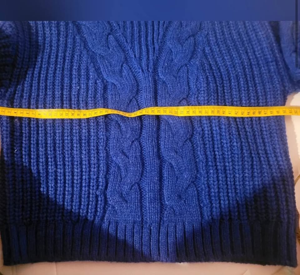 DKNY Oversize Blue Cobalt Soft Stretchy Sweater Size XS - photo 3