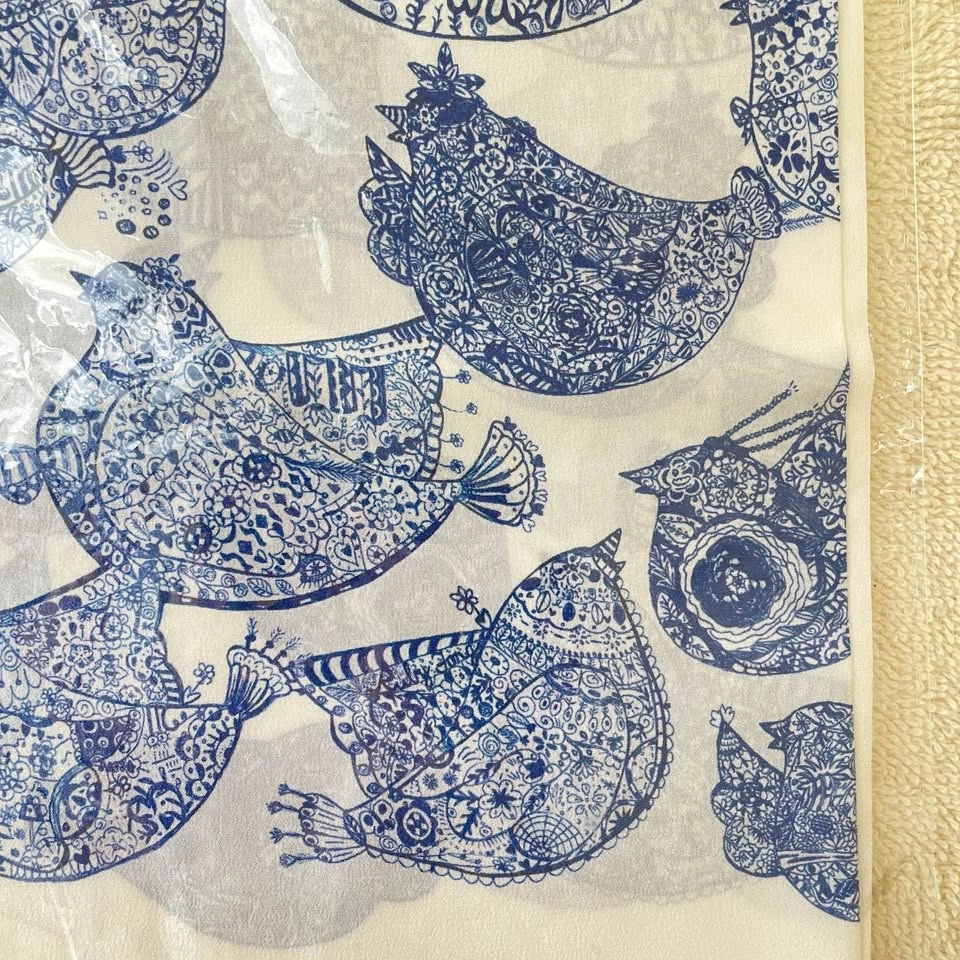 Blue Bird 100% Silk Scarf - photo 5