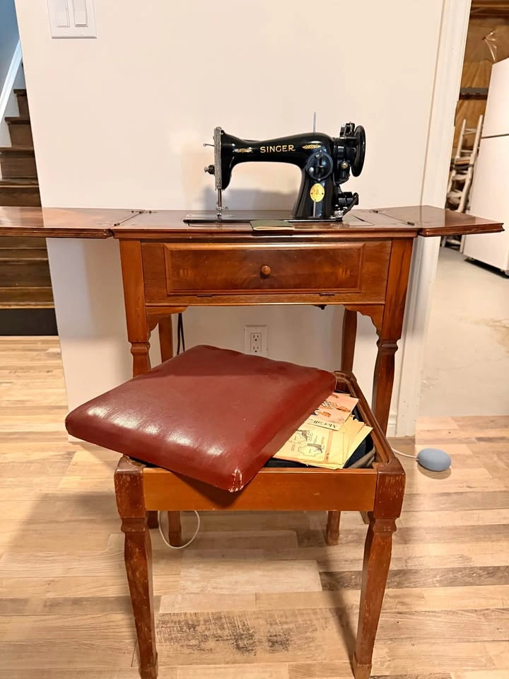 Antique sewing table
