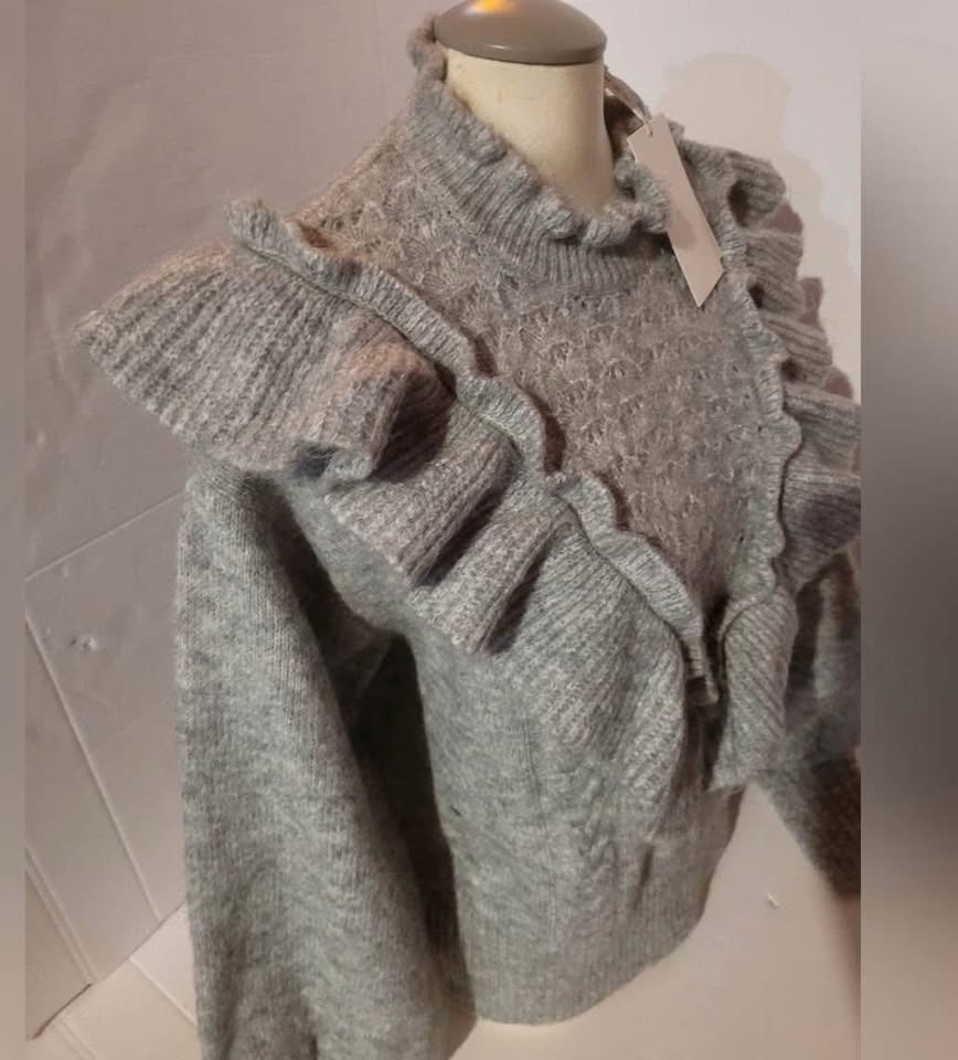 Yasbistra New Gray Melange  Very Soft Sweater Size Large - photo 3