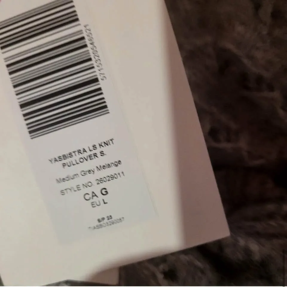 Yasbistra New Gray Melange  Very Soft Sweater Size Large image indicator(7)