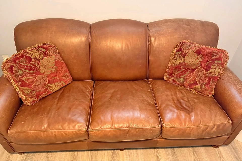Leather couch