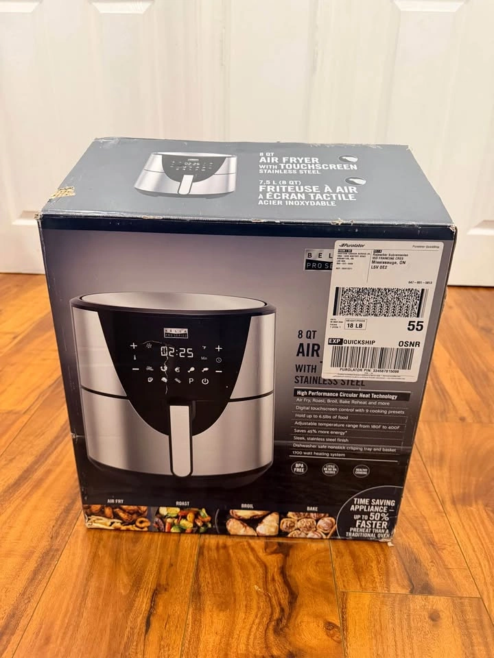 NEW Bella Pro Series 8 QT Air Fryer (One time used) - photo 2