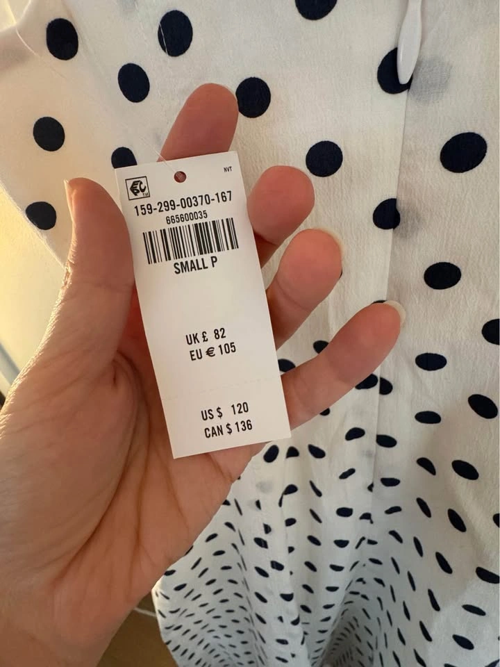 Abercrombie & Fitch Polka Dot Midi Dress – Size Small. New With - photo 3