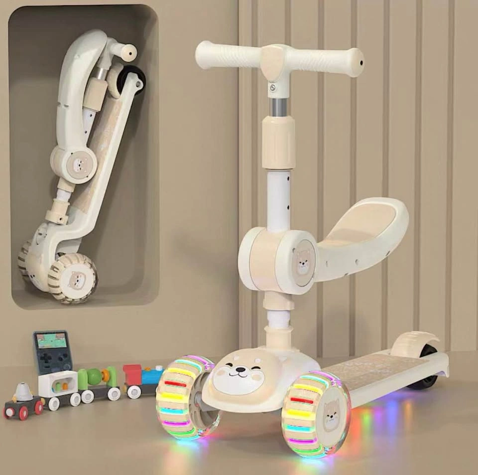 Brand new Kids 3-Wheel Foldable Kick Scooter with Seat - photo 3