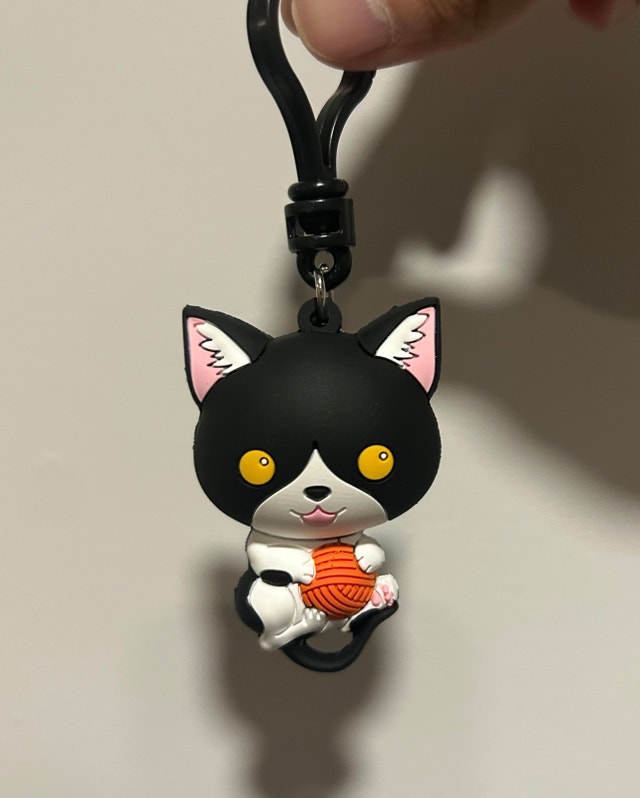 Monogram Cat Keychain