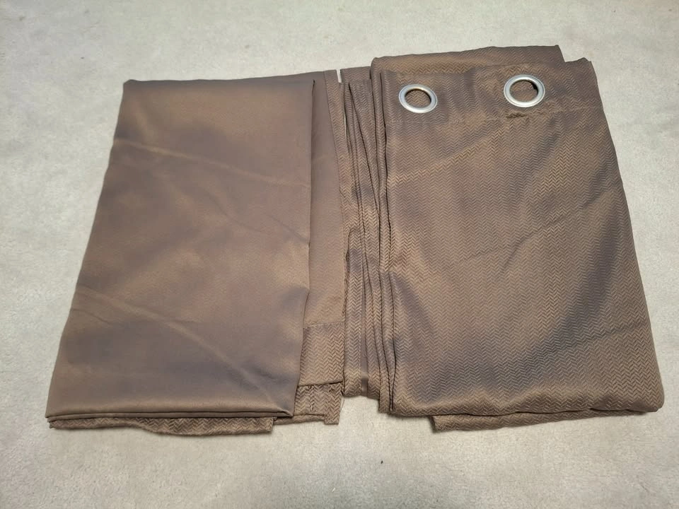 Brown Blackout Curtains, 2 Panels 52x84" – Room Darkening - photo 2