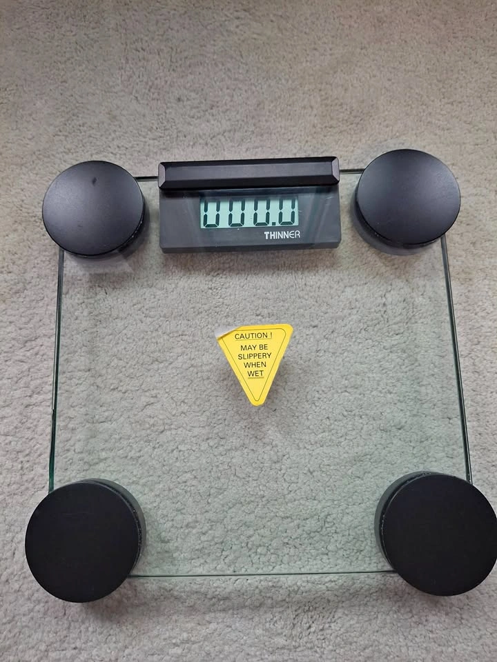 Thinner Digital Glass Bathroom Scale