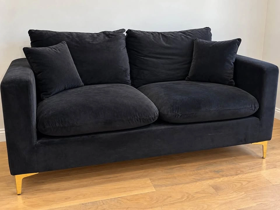 Willa Arlo Interiors Naomi Black Velvet Sofa - photo 2