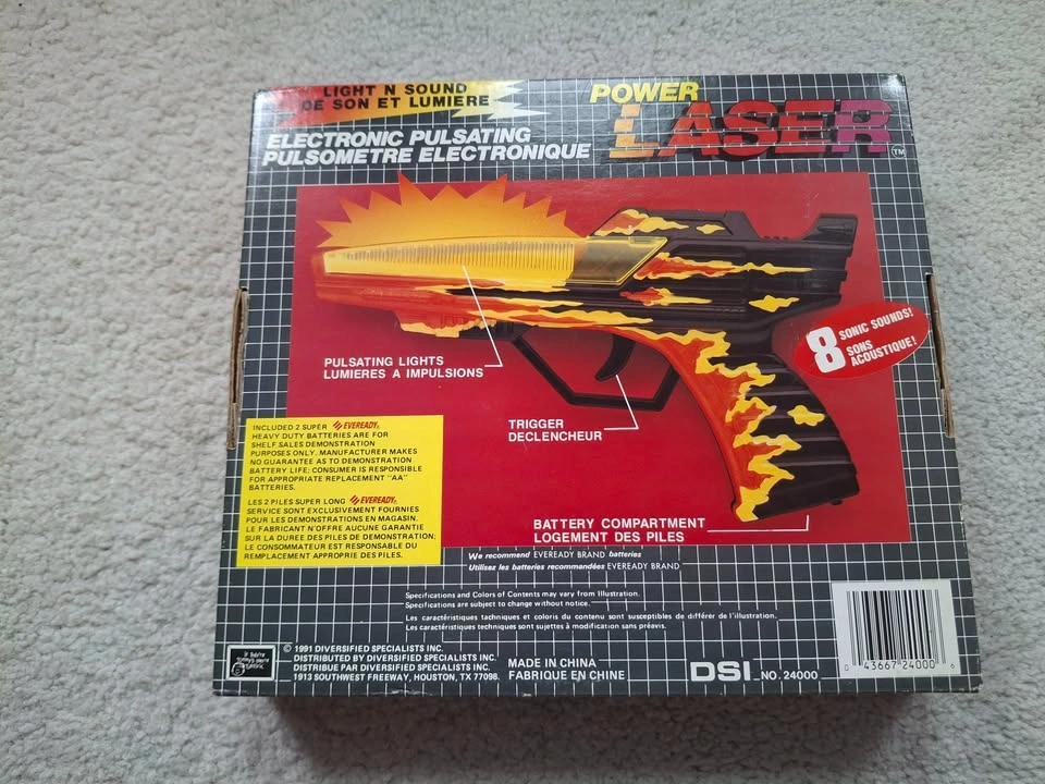 Vintage 90s Power Laser Electronic Toy Gun – Zellers - photo 2