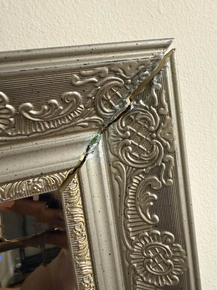 Ornate Silver Wall Mirror - photo 3