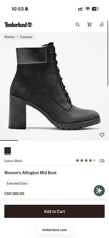 Timberland Women's Allington Mid Boot - 6.5US - photo 2