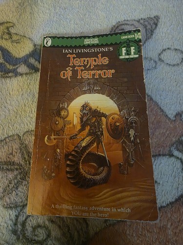 Temple of Terror Fighting Fantasy Gamebook #14 Ian Livingstone