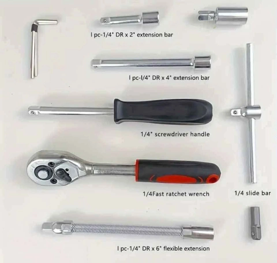 46 Piece 1/4 inch Drive Socket Ratchet Wrench Set - photo 5