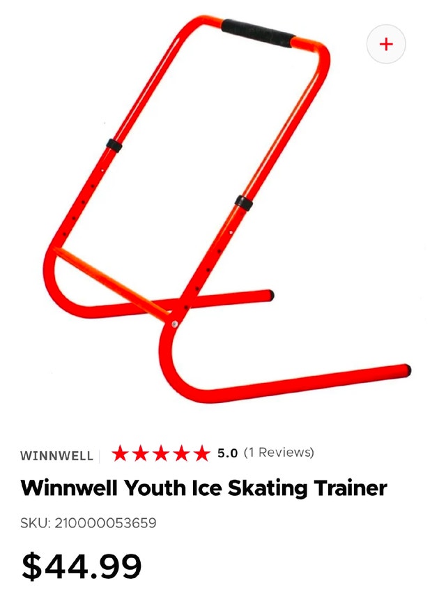 Winnwell Steel Youth Ice Skating Trainer