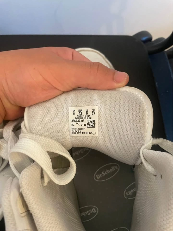 White Puma shoes Size 9 - photo 4