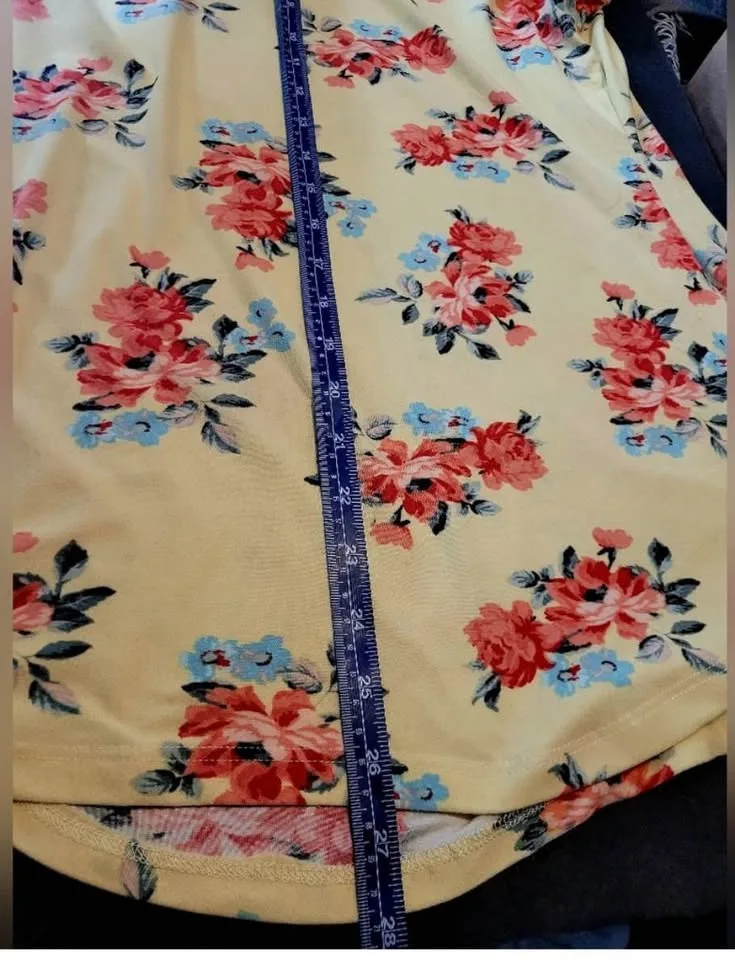 Joe Boxer Floral Summer V-Neck Women's Top Size XL image indicator(3)