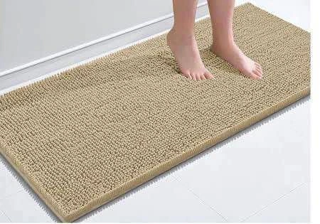 44" x 24" Absorbent Non-Slip Plush Bathroom Mat