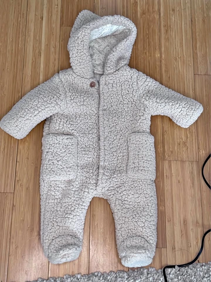 Plush overalls