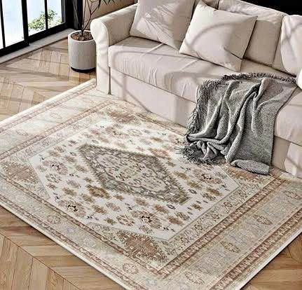 5x7 Area Rugs for Living Room Machine Washable Non Slip Soft Rug