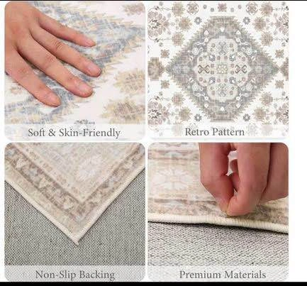 5x7 Area Rugs for Living Room Machine Washable Non Slip Soft Rug - photo 2
