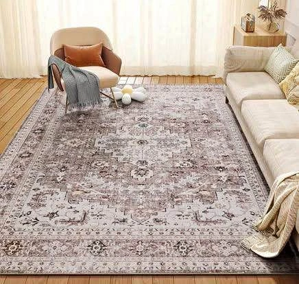 Area Rug for Living Room 5x7 Machine Washable Vintage Rug