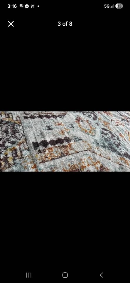 79”x118.9” Boho Area Rug Retro Abstract Distressed Rug - photo 2