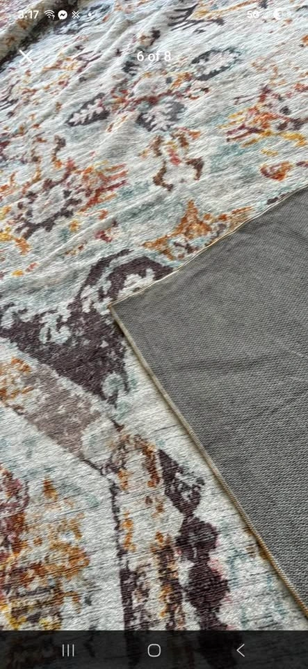 79”x118.9” Boho Area Rug Retro Abstract Distressed Rug - photo 4