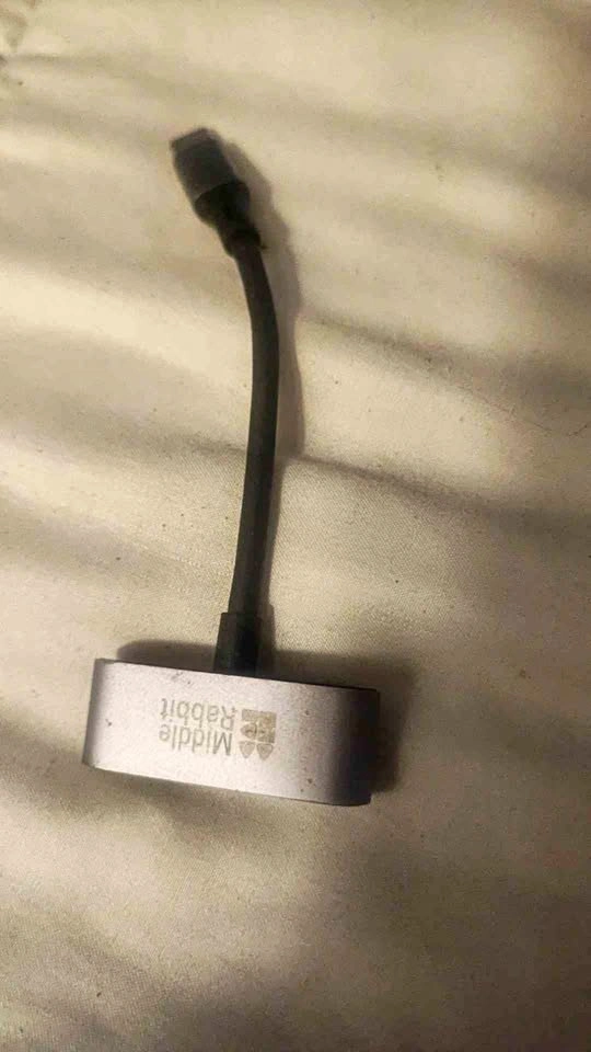 Middle Rabbit USB-C to Dual USB-C Adapter
