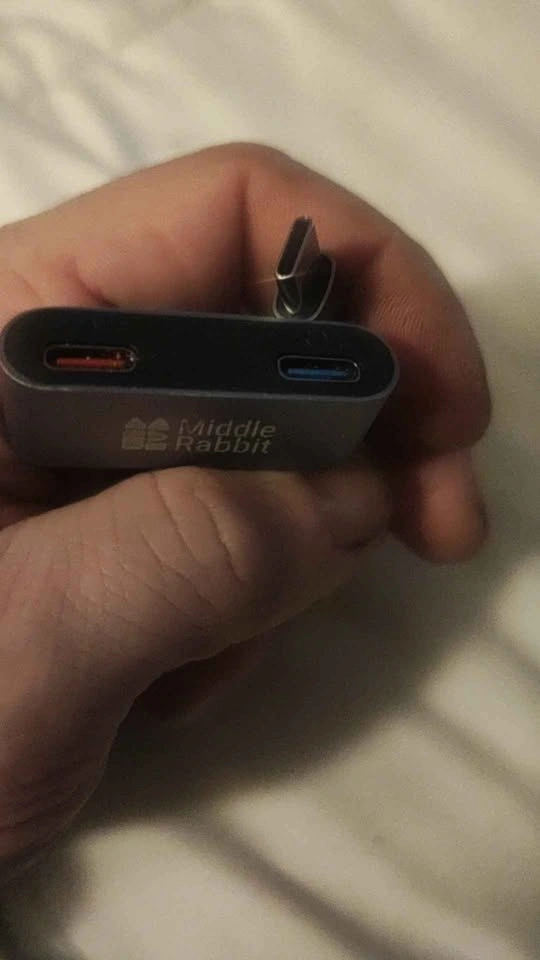 Middle Rabbit USB-C to Dual USB-C Adapter - photo 2