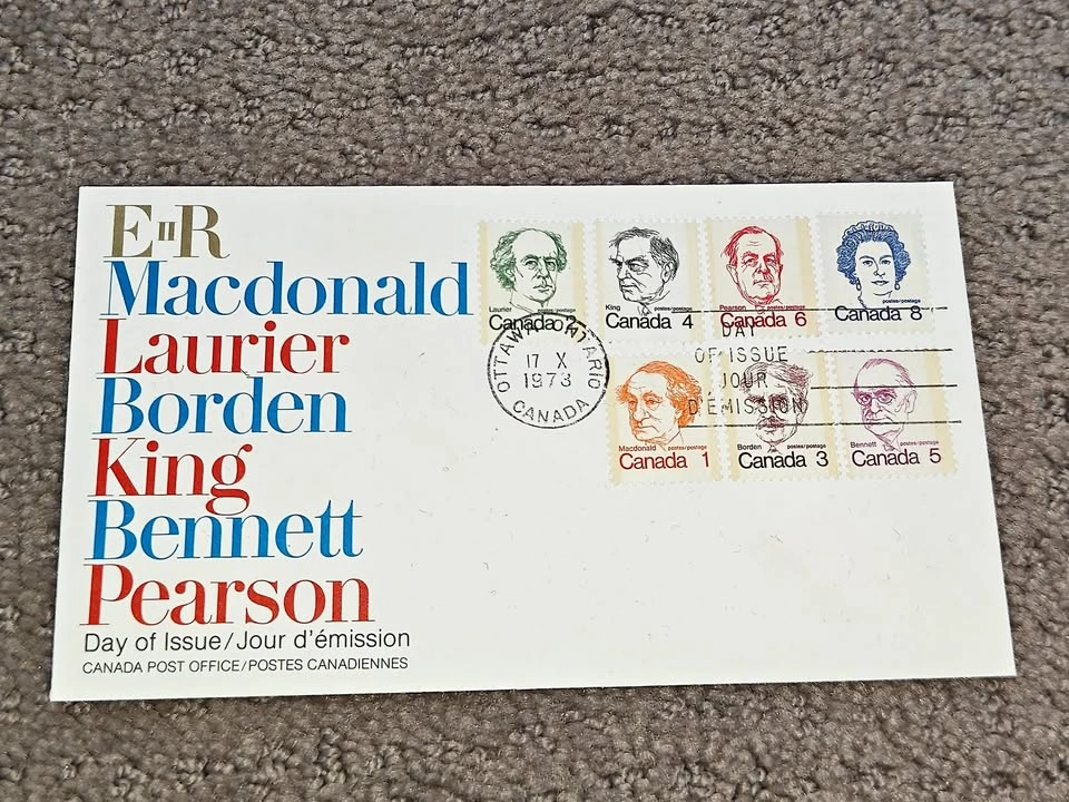 First Day Covers FDC - 1973 Caricature Definitives