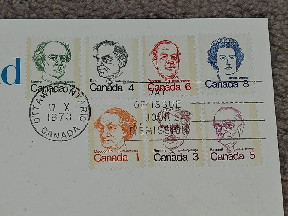 First Day Covers FDC - 1973 Caricature Definitives - photo 2