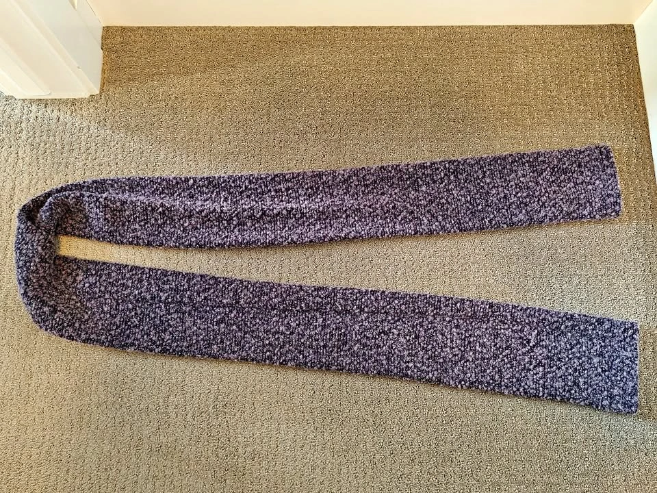 Women Toujours Elegant Winter Scarf - Purple - 74" x 5"