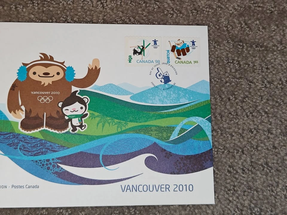 First Day Covers FDC - Vancouver 2010 Olympic Miga & Quatchi - photo 3