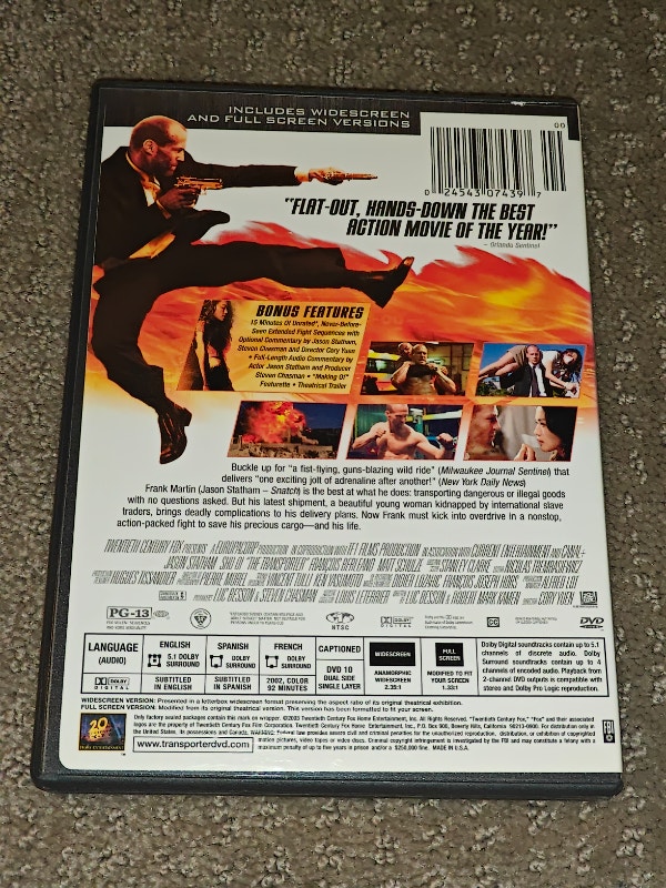 The Transporter - Special Edition - DVD Movie - Jason Statham - photo 2