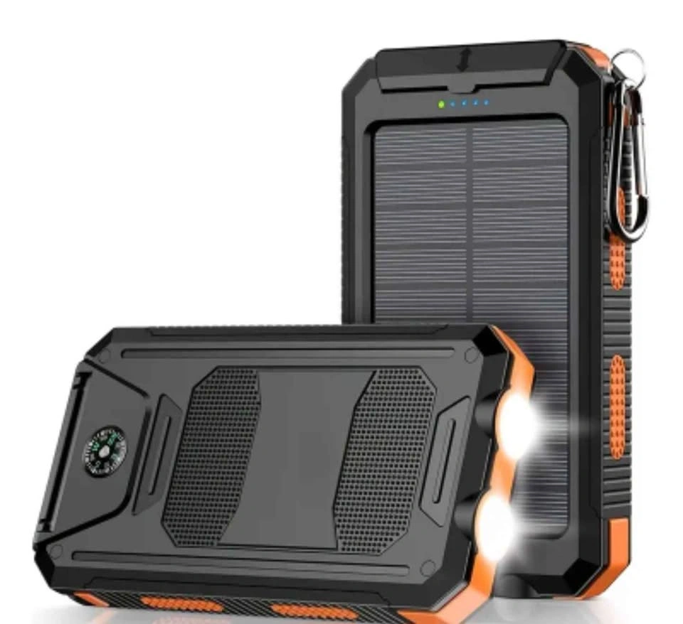 Solar Power Bank 20,000mAh with Dual USB and Flashlight - photo 2