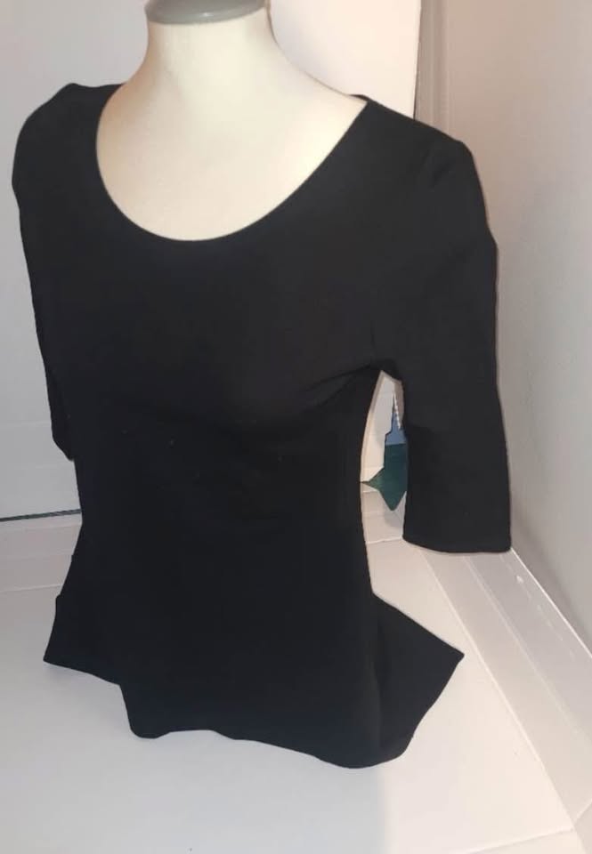Avenir Designs Made In Canada Tuxedo Tunic Top Size M - photo 3