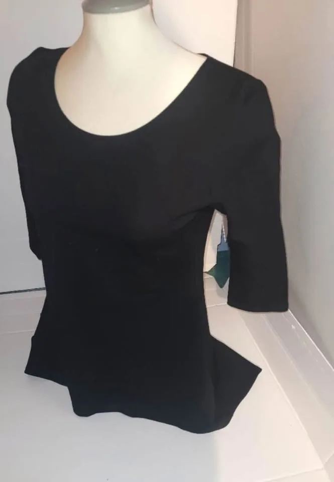 Avenir Designs Made In Canada Tuxedo Tunic Top Size M image indicator(3)