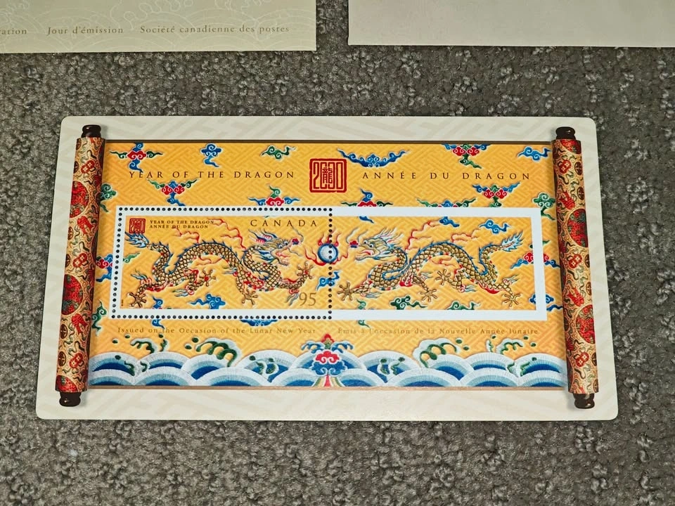 2000 Lunar New Year of the Dragon Stamp & First Day Covers - photo 4