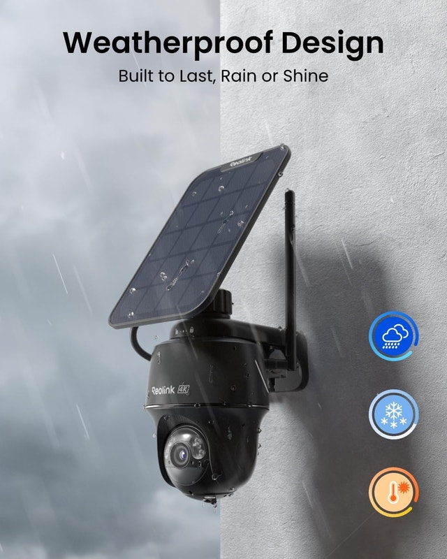 NEW REOLINK 4K Solar Camera 360° Pan Tilt Color Night Vision