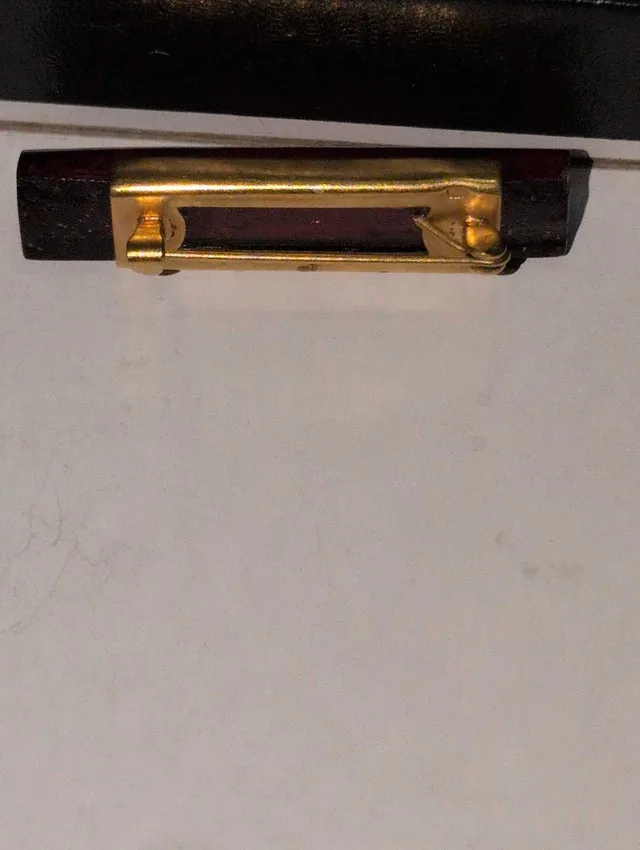 Vintage 8k gold pin with Amber Brooch image indicator(2)