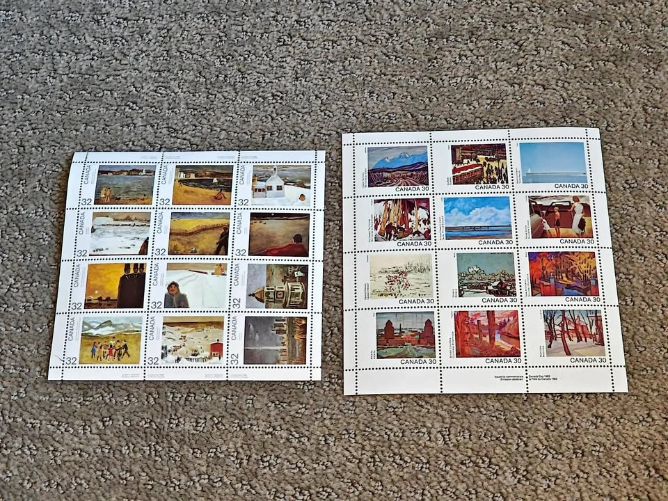 Stamp Full Sheets of 12 - Canada Day Panes - 1982 & 1984