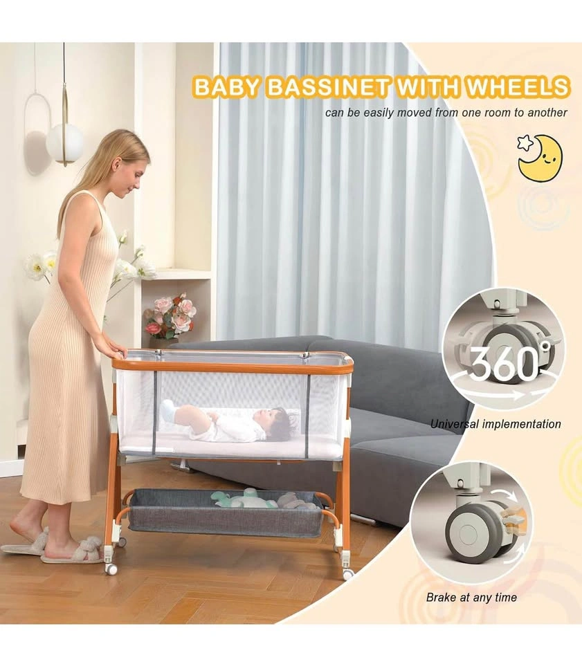3-in-1 Convertible Baby Bassinet and Bedside Sleeper - photo 4