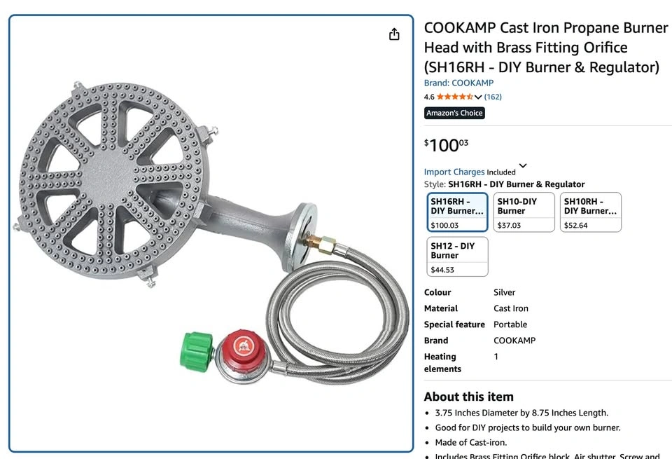 NEW-Cast Iron Propane Burner Head - photo 5